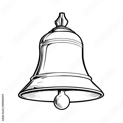 Bell Illustration Isolated on White Background