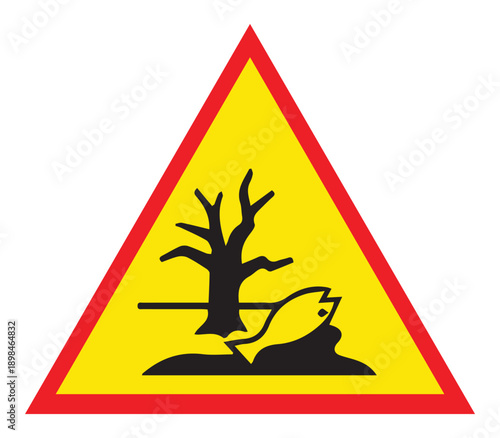 Environmental hazard sign Vector illustration Art