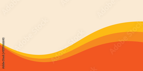 Bright wavy background with warm retro autumn colors. Cool hippie background. Retro psychedelic wavy design from the 60s and 70s.