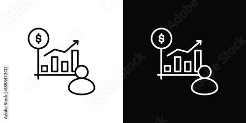 Personal development Icon Sheet Black And White