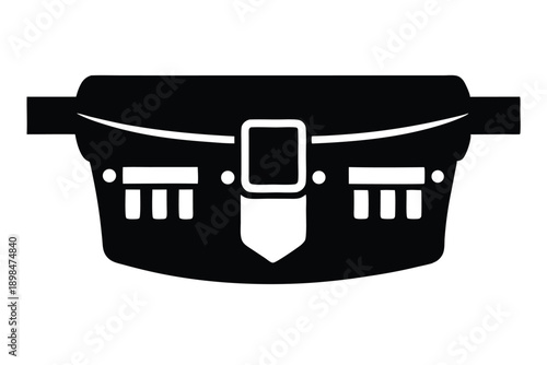 tool belt line art silhouette vector illustration