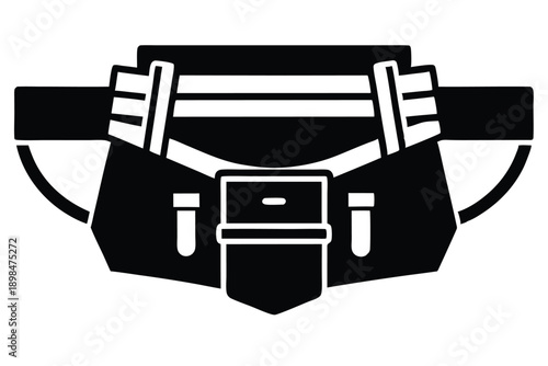 tool belt line art silhouette vector illustration