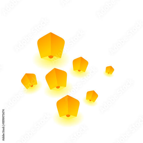 Flying latern festival