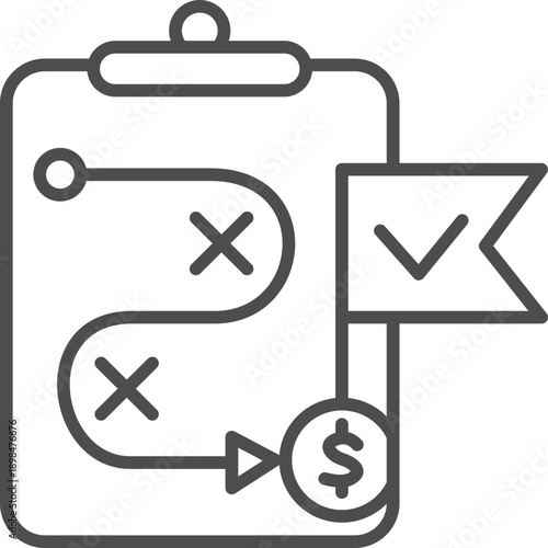 Revenue Stream Outline Icon