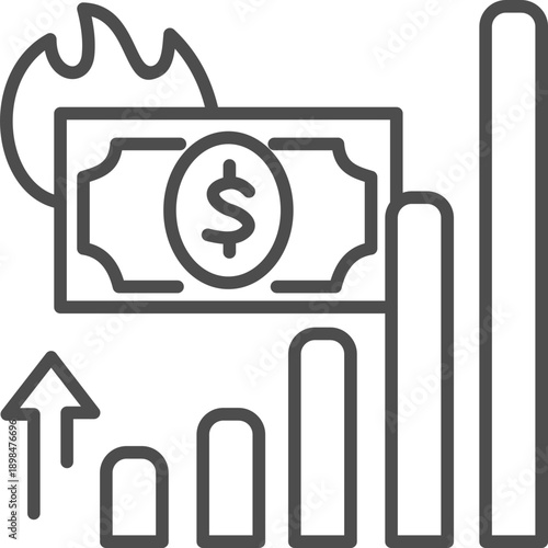Revenue Stream Outline Icon