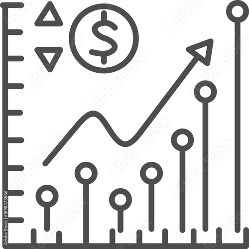 Revenue Stream Outline Icon