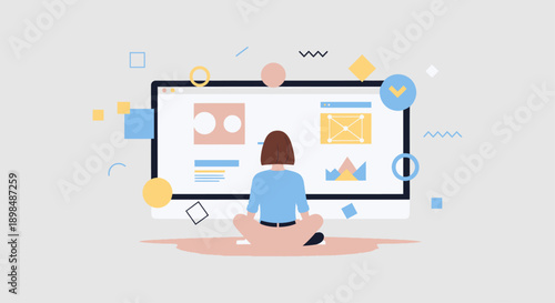 White Blank Paper Sheet on White Background.