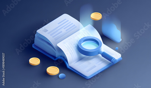 Books and magnifying glasses
