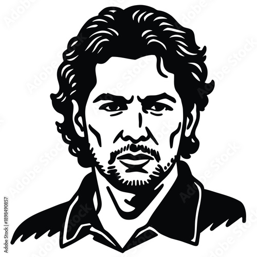 1-Bit Pixel Art Avatar of a Friendly Barista or Tech Support Staff