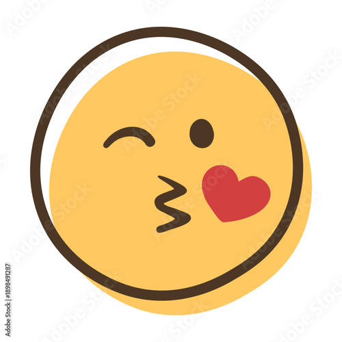 Kiss Love Emoji Icon
