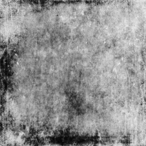 Large square vector halftone grunge texture with a transparent background