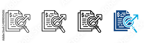Index Icon Different Style Outline Collection Set Vector Illustration
