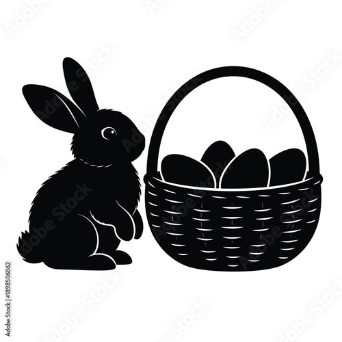 Black ester egg set