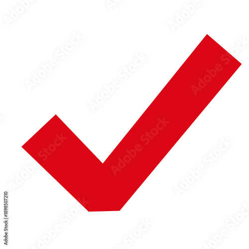 Free Download Single  red checkmark icon illustration - GFXLoad