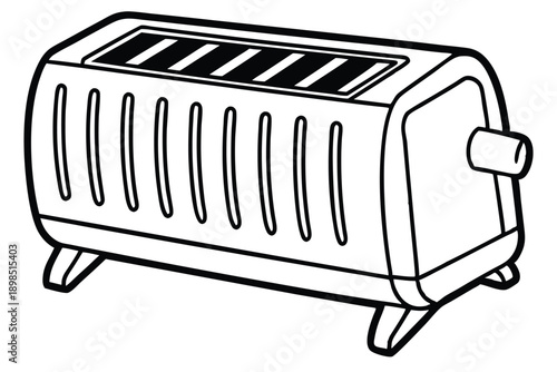 space heater line art silhouette vector illustration