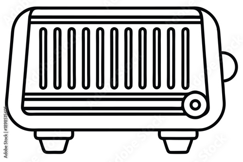 space heater line art silhouette vector illustration