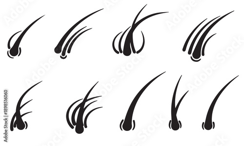 Eyelash extensions in various styles and designs