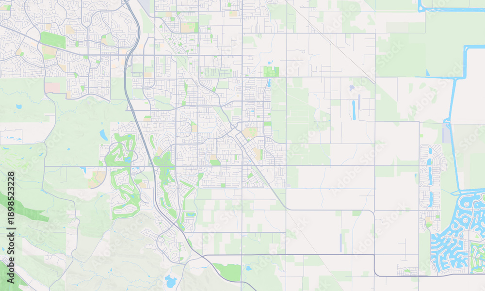 Fototapeta premium Brentwood California map