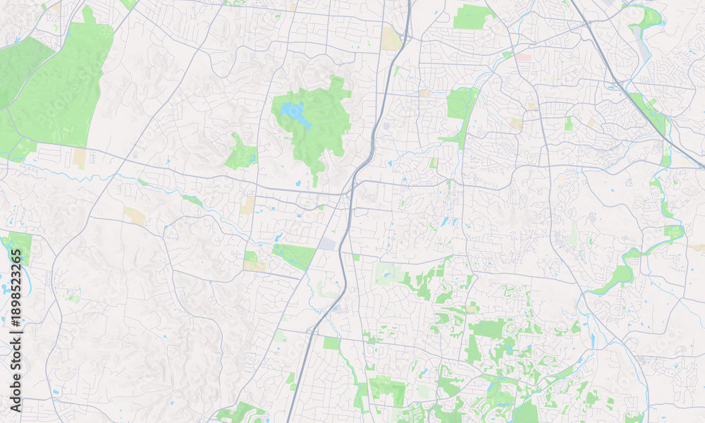 Naklejka premium Brentwood Tennessee map