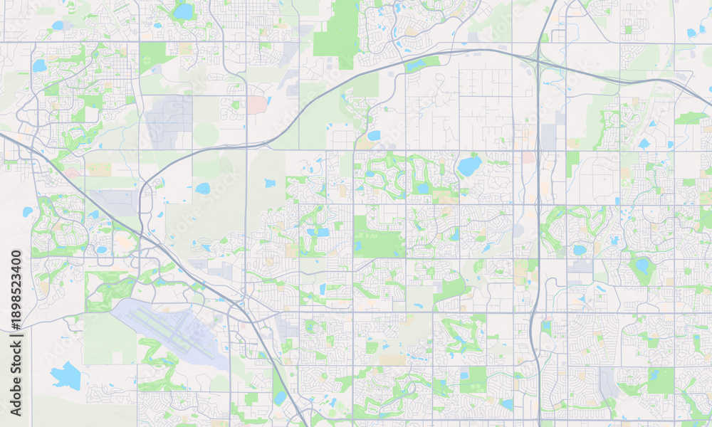 Obraz premium Broomfield Colorado map