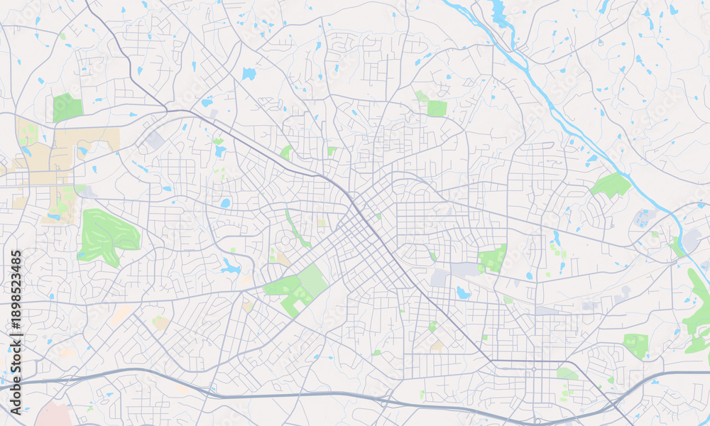 Obraz premium Burlington North Carolina map