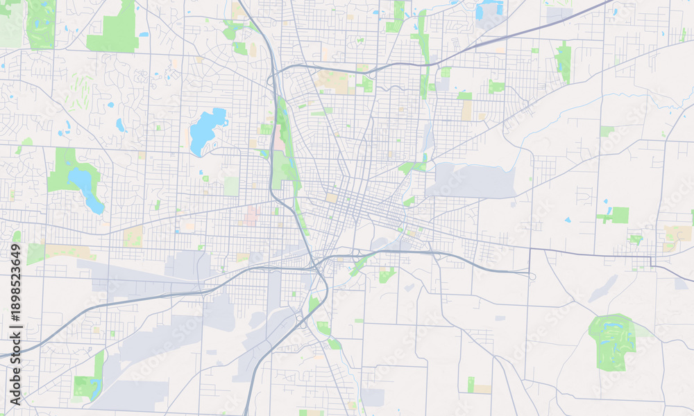 Obraz premium Canton Ohio map
