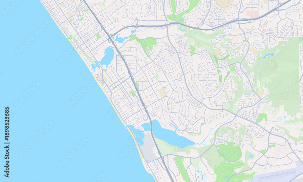Obraz premium Carlsbad California map
