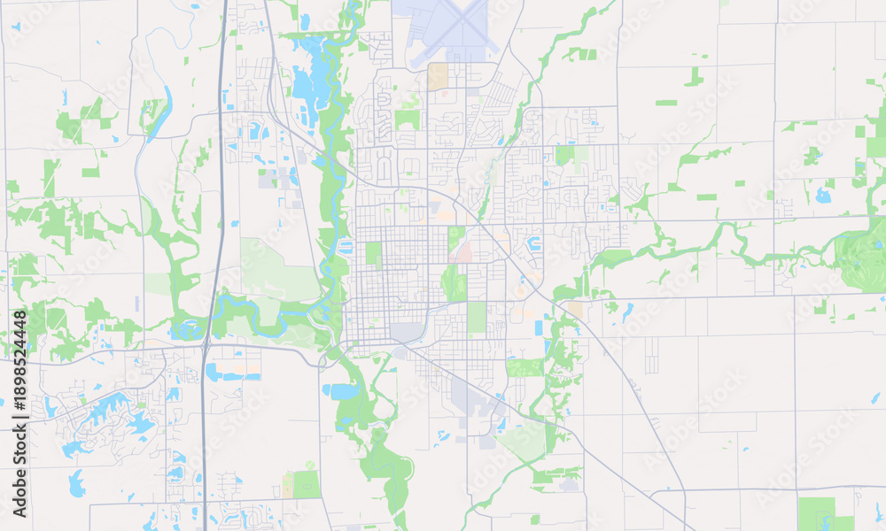 Fototapeta premium Columbus Indiana map