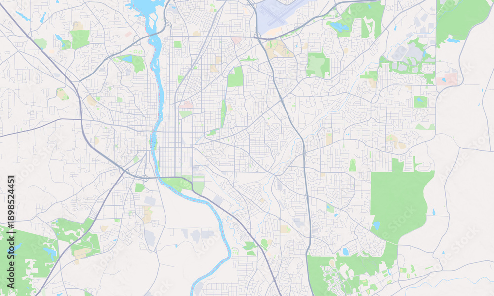 Obraz premium Columbus Georgia map