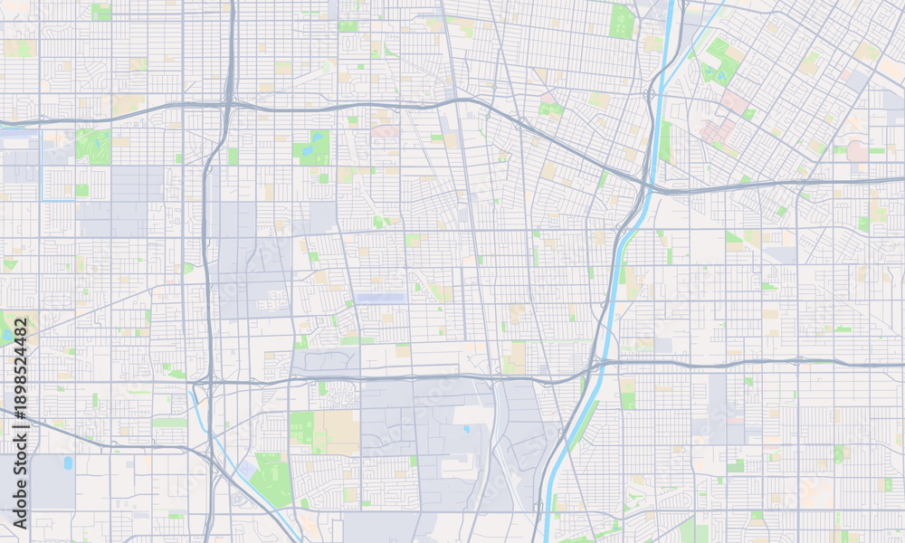 Naklejka premium Compton California map