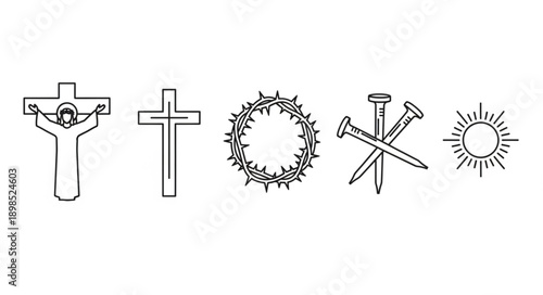 Christian Symbols of Faith and Sacrifice.