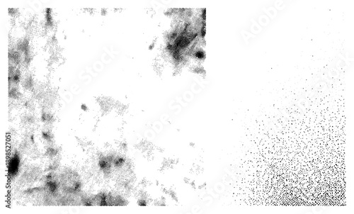 Black and white halftone texture with varying dot density, abstract graphic, print art effect, screen printing simulation, visual noise.