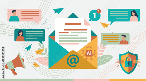 AI, Email Marketing, Digital Communication, Messaging, and Cybersecurity