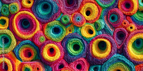  Chromatic Terrain: Layers of Surreal Earth, ai generated.