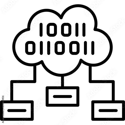 Cloud Coding Icon