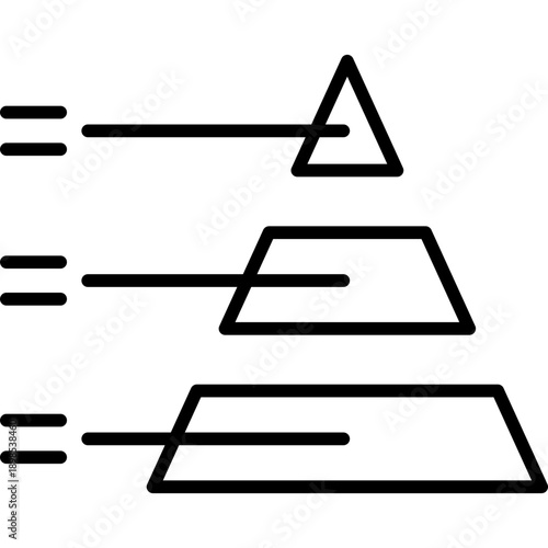 Pyramid Chart Icon