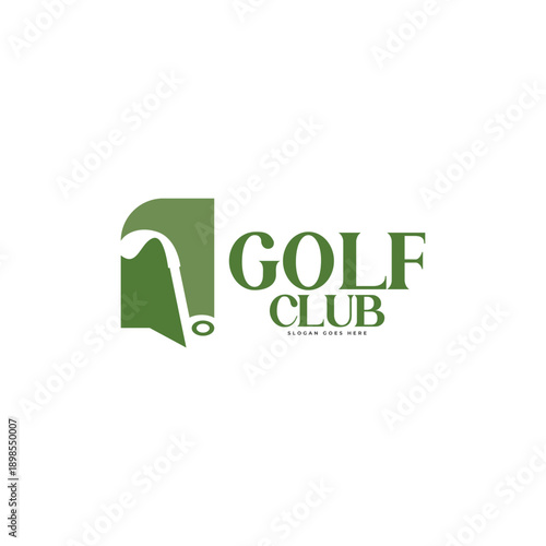 Golf Ball Sports Club Logo Vector Template