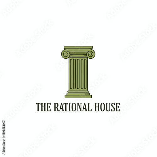 The Rational House Classic Column Pillar Logo
