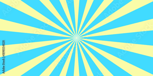 Cute light blue and yellow radial lines with a sparkling pop