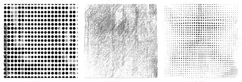 Vector halftone grids with varying dot densities, screen, and grayscale tones for design, print, and digital art applications.