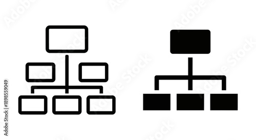 Hierarchical organizational chart with clear levels, representing business structure, management hierarchy, and company workflow.