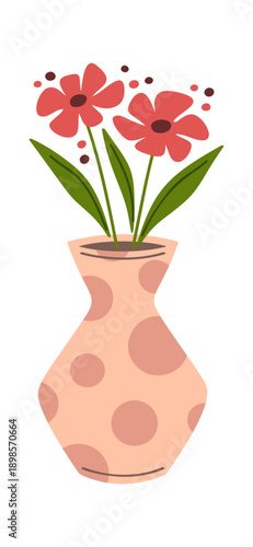 Floral vase Women Day gift