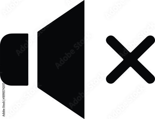 Smartphone tv prohibited sign vector silhouette icon