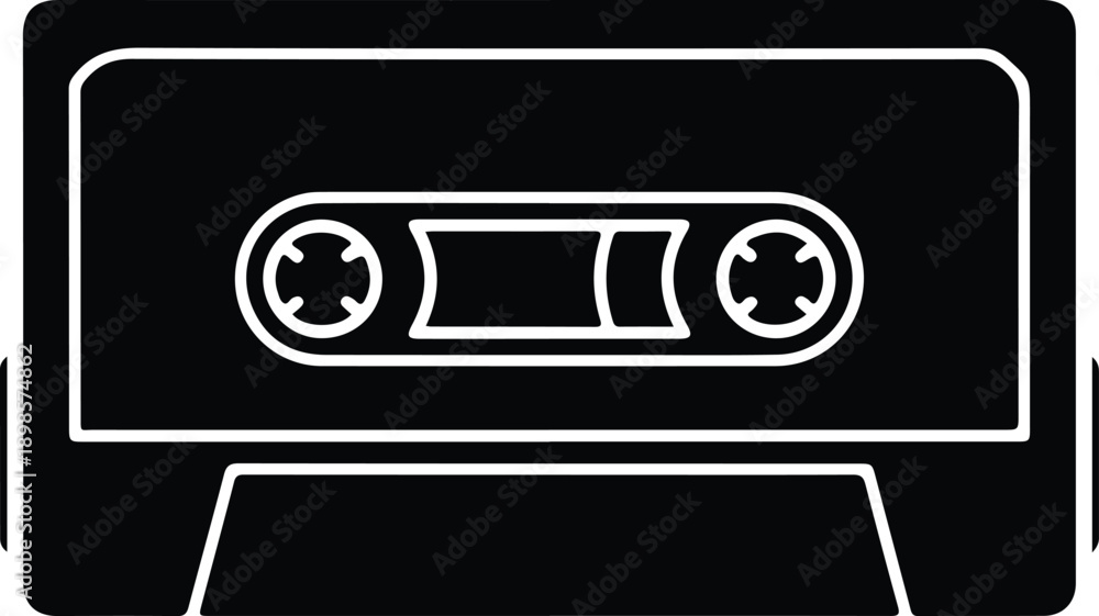 Obraz premium Game controller silhouette vector icon illustration