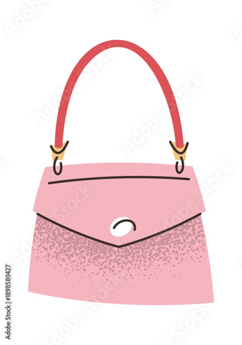 Glamour female clutch bag sticker