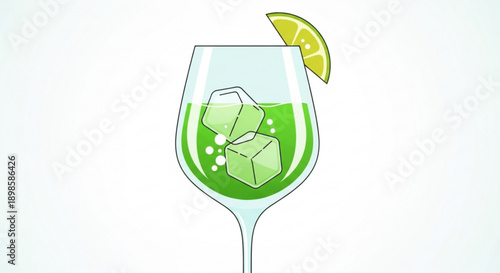 Refreshing Green Cocktail