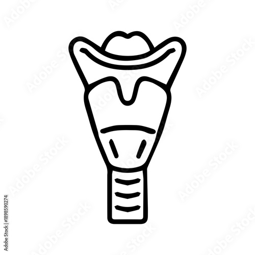 Voice Box Anatomy Icon