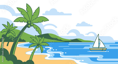 White Cat with Bright Eyes Sleeping Peacefully.