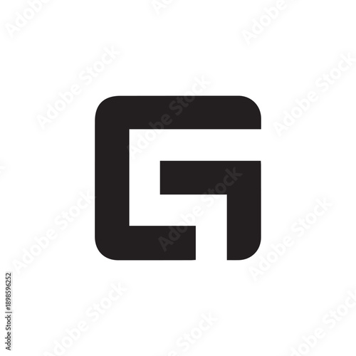A creative vector logo design with "G" letter .	
