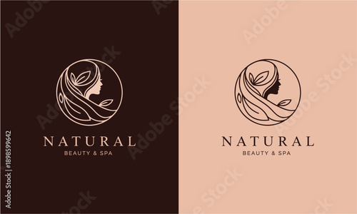 Luxury Natural Beauty and Spa Logo Design Concept 1272.eps for High-End Branding and Editorial Use